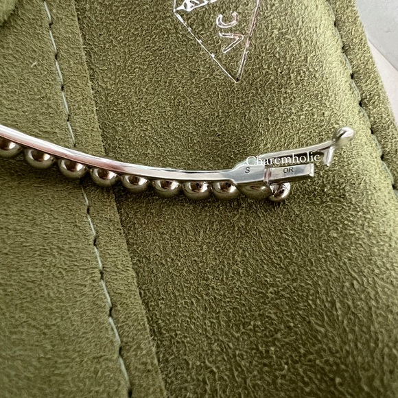 NEW! 🤍 Van cleef arpels VCA 18K White Gold Perlee Pearls Bracelet Small Model - Picture 6 of 7